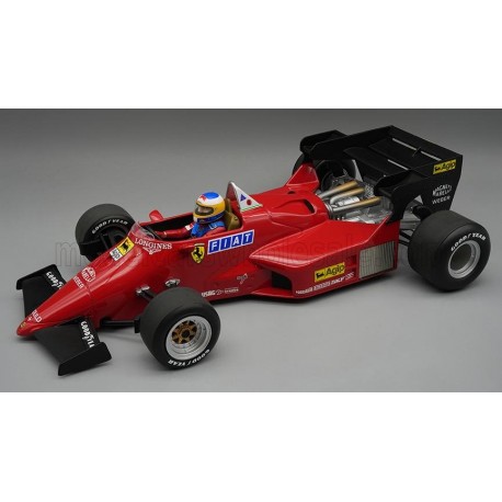 Ferrari&nbsp;126 C4-M2 Press Version with driver 0 Michele Alboreto F1 1984 Tecnomodel TMD18-316C