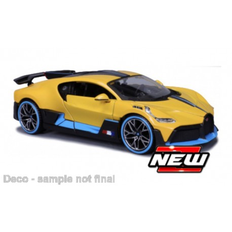 Bugatti Divo 2024 Yellow Light Blue Maisto MAI31526YELLOW