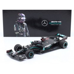 Mercedes F1 W11 EQ Performance 44 F1 Winner Silverstone 2020 Lewis Hamilton damaged tyre Minichamps 113200444