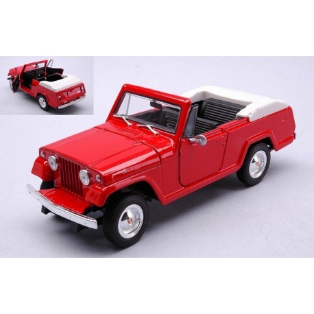 Jeep Jeepster Commando Pick Up Red Welly WEL24117red