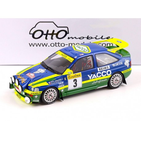 Ford Escort RS Cosworth night version 3 Winner Rallye Monte Carlo 1996 Bernardini - Occelli Ottomobile OT1028