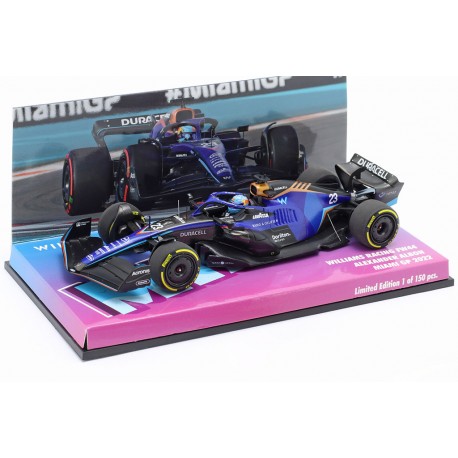 Williams Mercedes FW44 23 Alexander Albon F1 Miami 2022 Minichamps 447220523