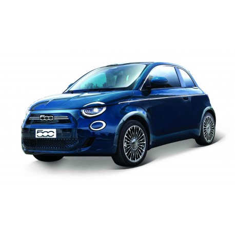 Fiat 500e Full Electric 2021 Blue Met Bburago BU21110BL