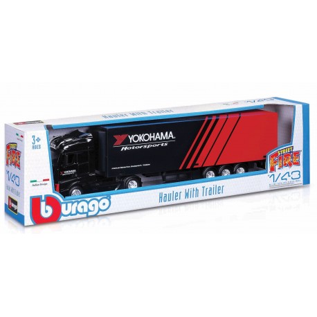Iveco Fiat&nbsp;S-Way 570 Truck Yokohama 2021 Black Red Bburago BU31469-B