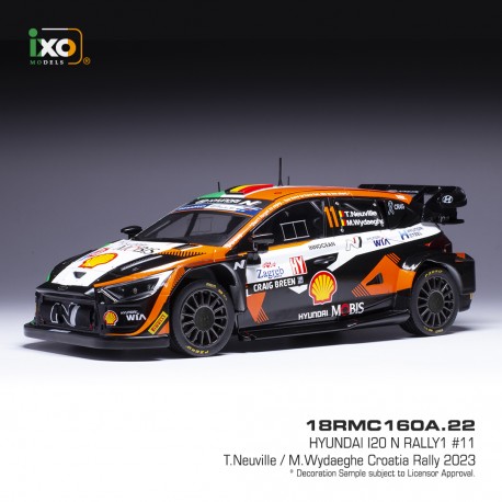 Hyundai i20 N Rally1 11 Rallye de Croatie 2023 T.Neuville - M.Wydaeghe IXO 18RMC160B