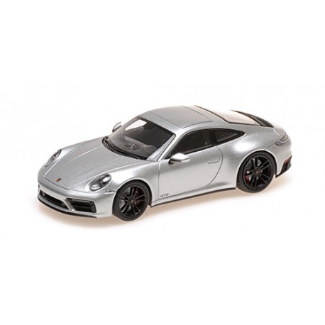 Porsche 911 992 Carrera 4 GTS 2019 Silver Minichamps 410063004