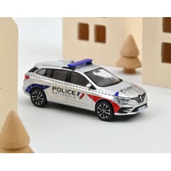 Renault Megane Sport Tourer SW Police Nationale 2022 Silver Red Norev 517694