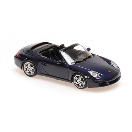 Porsche 911 Carrera S Cabriolet 2005 Blue Metallic Minichamps 940063030