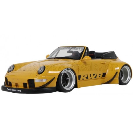 Porsche&nbsp;911 993 RWB Bodykit Nohra Spider 2023 Yellow GT Spirit GT450