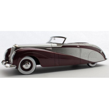 Daimler DE36 Hooper Green Goddess Cabriolet open 1953 Red Silver Matrix MXL0402-012