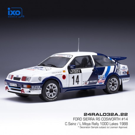 Ford Sierra RS Cosworth 14 Rallye de Finlande 1988 C. Sainz - L. Moya IXO 24RAL032A