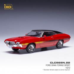 Ford Gran Torino Sport 1972 Red IXO CLC565N