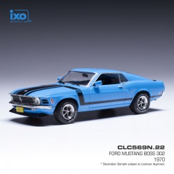 Ford Mustang Boss 302 1970 Blue IXO CLC569N