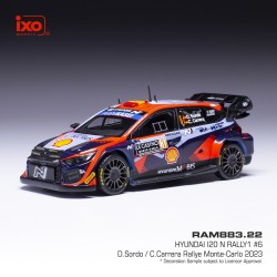 Hyundai i20 N Rally1 6 Rallye Monte Carlo 2023 D. Sordo - C. Carrera IXO RAM883