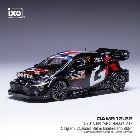 Toyota Yaris Rally1 17 Rallye Monte Carlo 2024 S. Ogier - V. Landais IXO RAM912