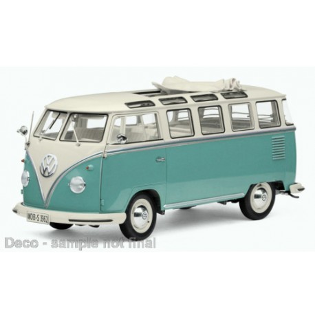Volkswagen T1 Samba White Light Turquoise Sunstar SUN5087