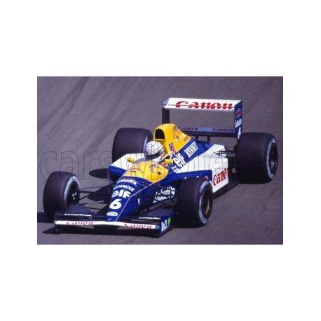 Williams FW14B Renault with driver 6 Riccardo Patrese F1 2nd Angleterre 1992 GP Replicas GP12-28BWD
