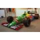 Benetton&nbsp;B188 with driver 19 Alessandro Nannini F1 3rd Angleterre 1988 GP Replicas GP138AWD