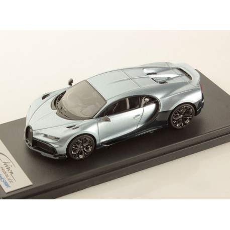 Bugatti Chiron Profilee Argent Atlantique - Blue Royale Carbon Looksmart LS545A