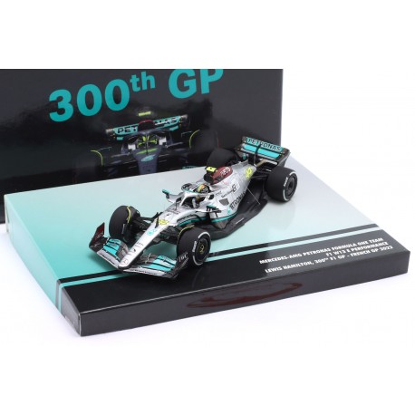 Mercedes AMG F1 W13 E Performance 44 Lewis Hamilton F1 France 300th GP 2022 Minichamps 417221244