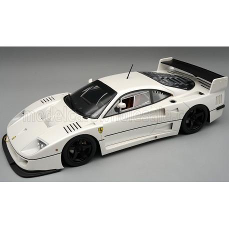 Ferrari&nbsp;F40 LM Press Version - With 5 Spoke Black Rims 1996 White Met Tecnomodel TM18-286R