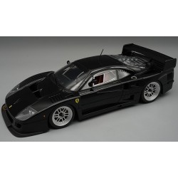 Ferrari&nbsp;F40 LM Press Version - With 5 Spoke Enkei Silver Rims 1996 Gloss Black Tecnomodel TM18-286T