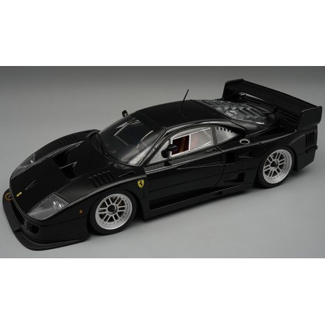 Ferrari&nbsp;F40 LM Press Version - With 5 Spoke Enkei Silver Rims 1996 Gloss Black Tecnomodel TM18-286T