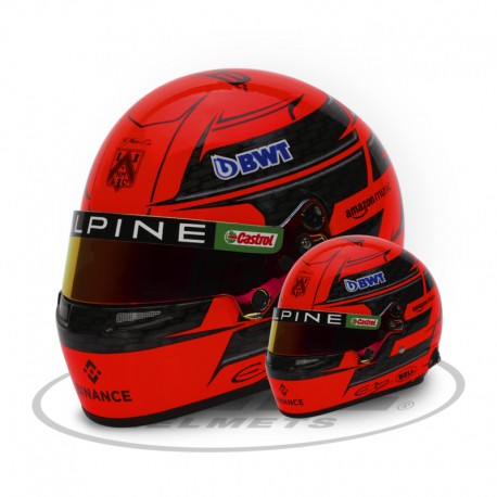 Casque Helmet 1/2 Esteban Ocon F1 2024 Bell
