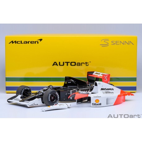 McLaren MP4/6 Honda with McLaren logo 1 Ayrton Senna F1 World Champion Japon 1991 Autoart 89140