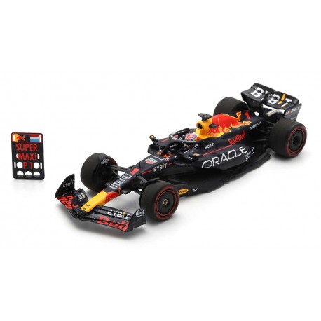 Red Bull RB19 1 Max Verstappen F1 Winner with pitboard Belgique 2023 Spark S8916