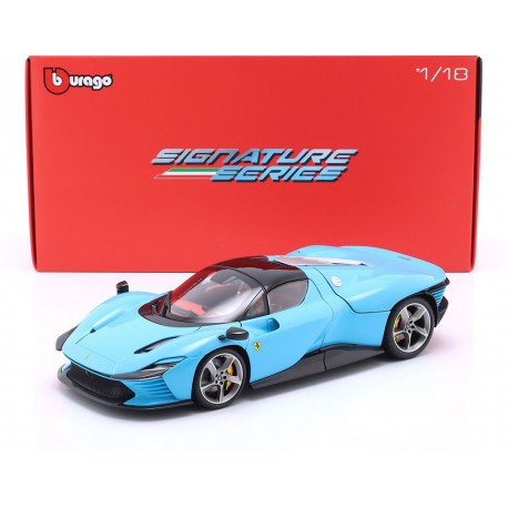 Ferrari Daytona SP3 Closed Roof 2022 Baby Blue Bburago BU16912-01636