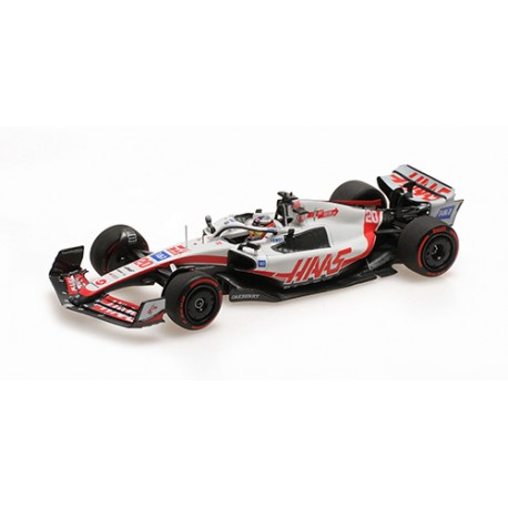 Haas Ferrari VF-22 20 F1 Pole Position Brésil 2022 Kevin Magnussen Minichamps 417222120