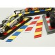 Kerb track 1/43 red yellow dirty version VIB03-DV