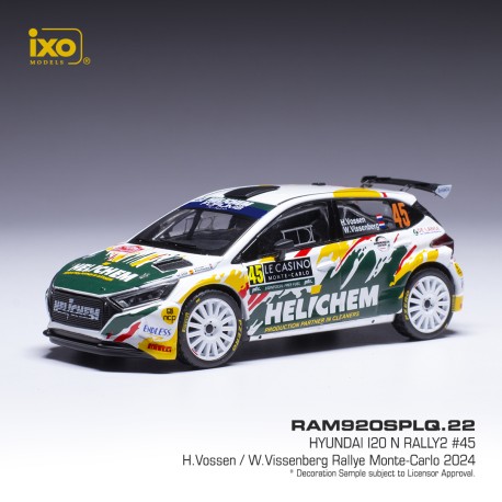 Hyundai i20 N Rally2 45 Rallye Monte Carlo 2024 H. Vossen - W. Vissenberg IXO RAM920