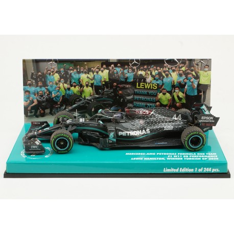 Mercedes F1 W11 EQ Performance 44 F1 Winner Turquie World Champion 2020 Lewis Hamilton Minichamps 413202444