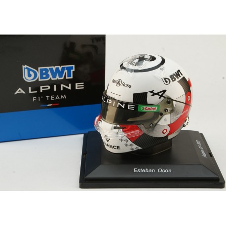 Casque Helmet 1/5 Esteban Ocon Alpine GP Belgique F1 2023 Spark 5HF117