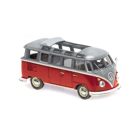 Volkswagen Samba Bus 1961 Grey Red Minichamps 940052301