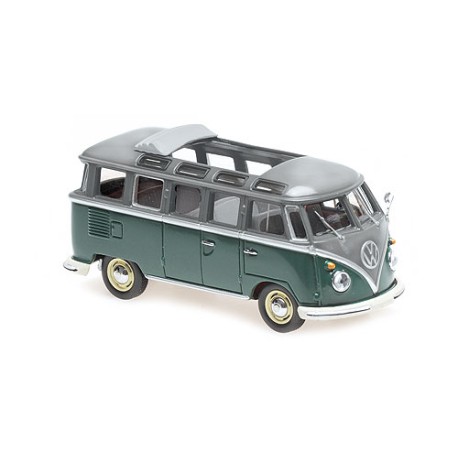 Volkswagen Samba Bus 1961 Grey Green Minichamps 940052300