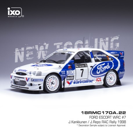 Ford Escort WRC 7 RAC Rally 1998 Kankkunen - Repo IXO 18RMC170A
