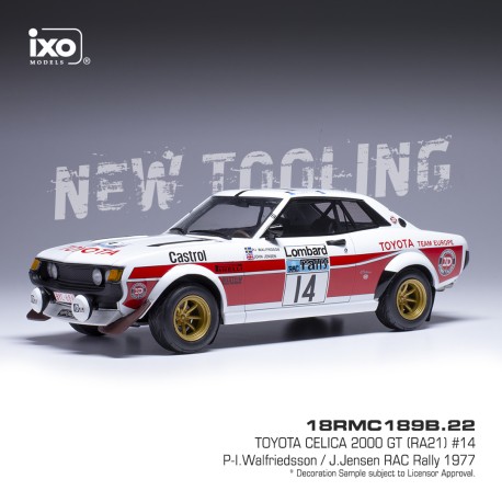 Toyota Celica 2000 GT 14 RAC Rally 1977 P-I. Walfridson - J. Jensen IXO 18RMC189B