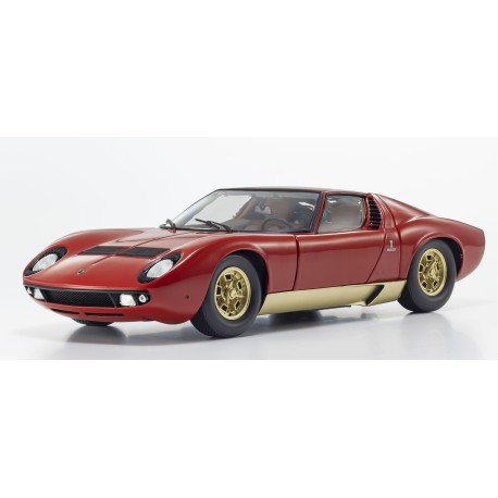 Lamborghini Miura P400 1968 Red Gold Kyosho 08314R