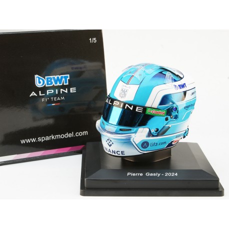 Casque Helmet 1/5 Pierre Gasly Alpine F1 2024 Spark 5HF137