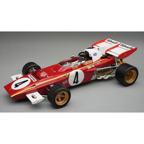 Ferrari&nbsp;312B2 with driver 4 Jacky Ickx F1 Monaco 1971 Tecnomodel TMD18-315B