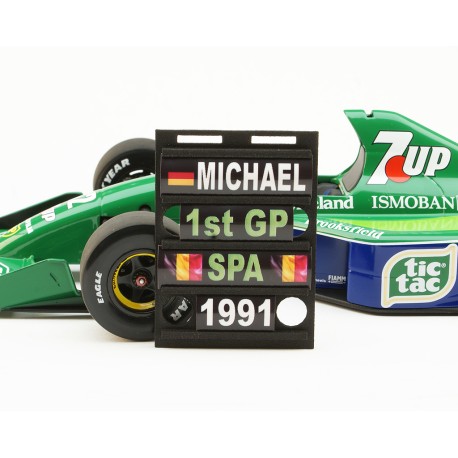 Pitboard 1/18 Formule 1 PBMS09