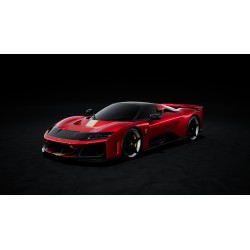 Ferrari F80 2024 Rosso Magma with Livery Looksmart LS559K 
