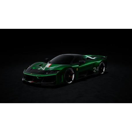 Ferrari F80 2024 Green Jewel with Livery Looksmart LS559E 