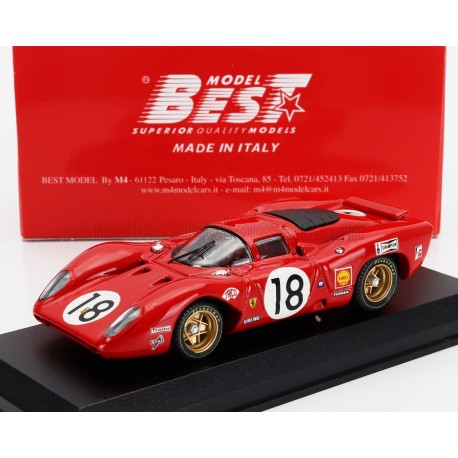 Ferrari&nbsp;312P 3.0L V12 Coupe 18 24 Heures du Mans 1969 Best Model 9143/2 