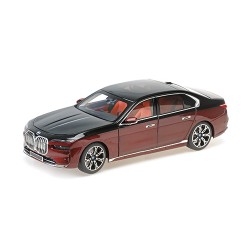 BMW I7 2022 Black Met Red Met Minichamps 110023201