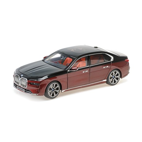 BMW I7 2022 Black Met Red Met Minichamps 110023201