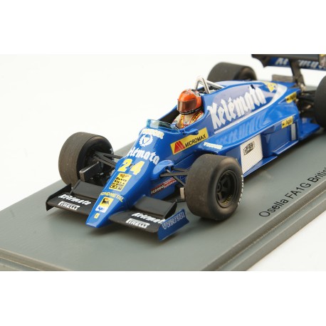 Osella FA1G 24 Piercarlo Ghinzani F1 Angleterre 1985 Spark S3965